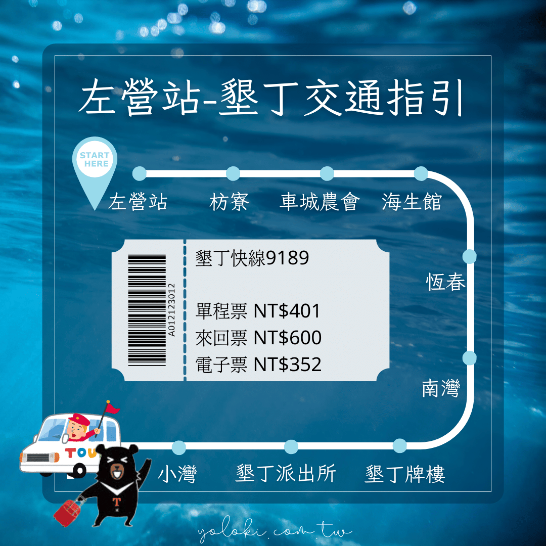 高雄左營到墾丁快線9189